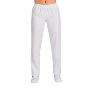 Calça com cintura de elástico 65% poliéster 35% algodão