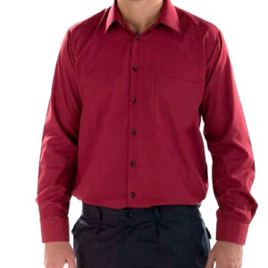 Camisa de manga comprida 65% poliéster 35% algodão