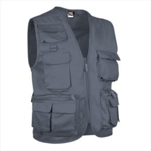 Colete multi-bolso 65% poliéster 35% algodão