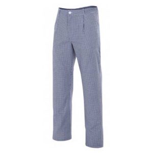Calça de quadrados 65% poliéster 35% viscose