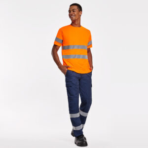 T-shirt alta visiblidade m/m 100% poliester